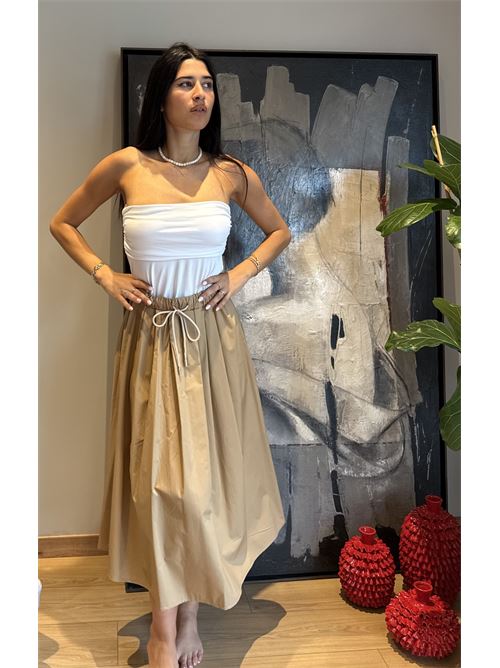 Gonna midi in cotone DIECI MINUTI | 115321